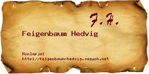 Feigenbaum Hedvig névjegykártya